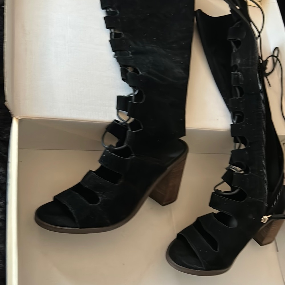 Gladiator style boots